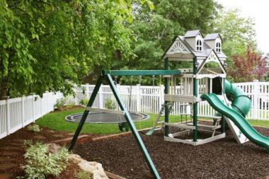 when the swing set starts looking like yard art