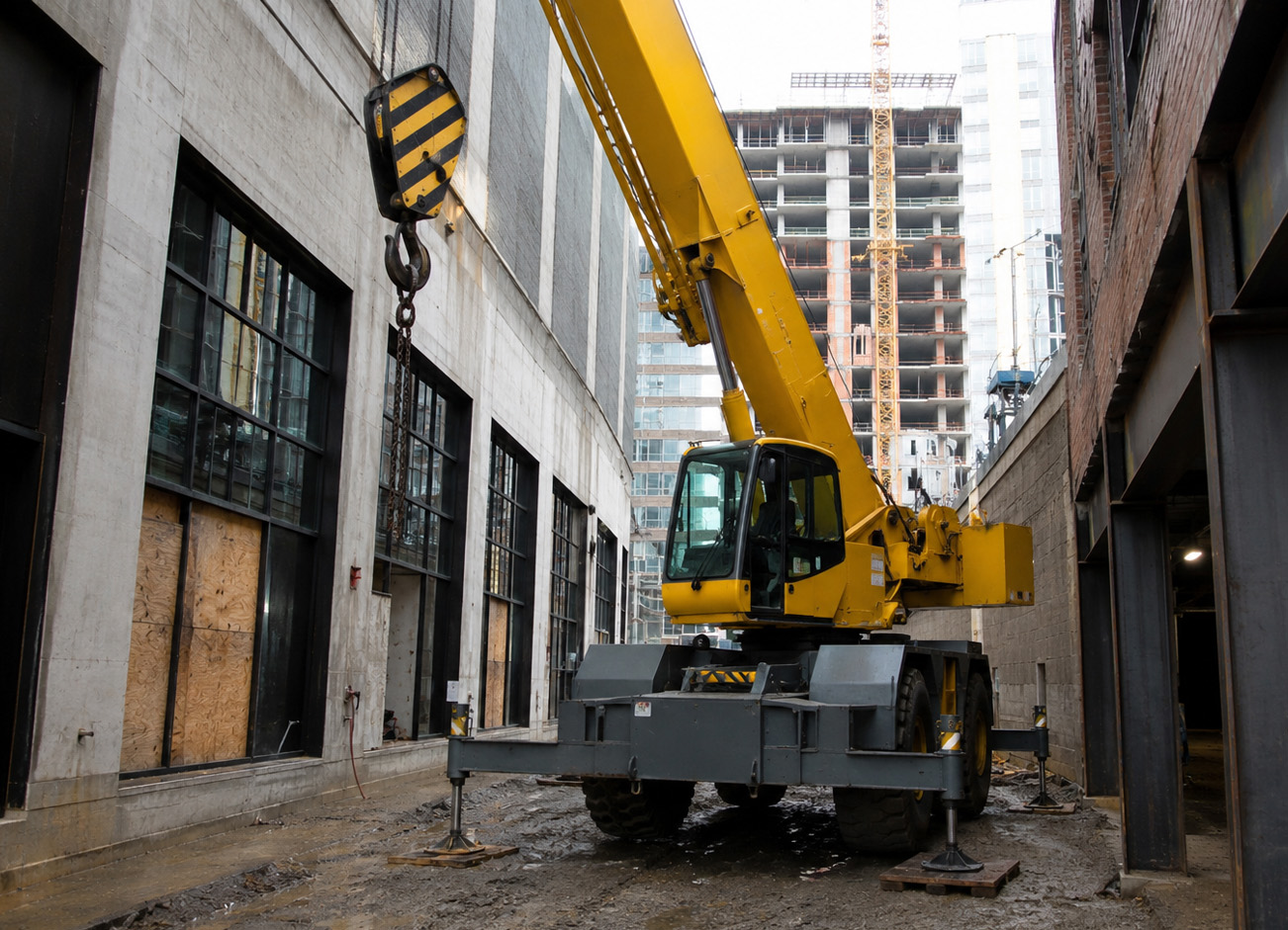 Key Considerations For Crane Rentals In Tight Work Areas