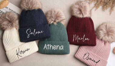 Personalised Pom Pom Beanies